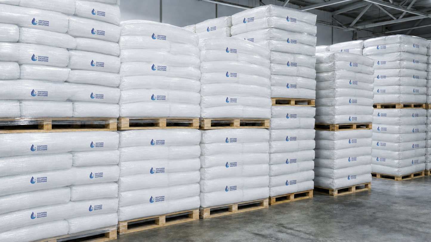 Dry Calcium Chloride - Tech Grade 94-97% Powder & Pellets 50 lbs. Bags