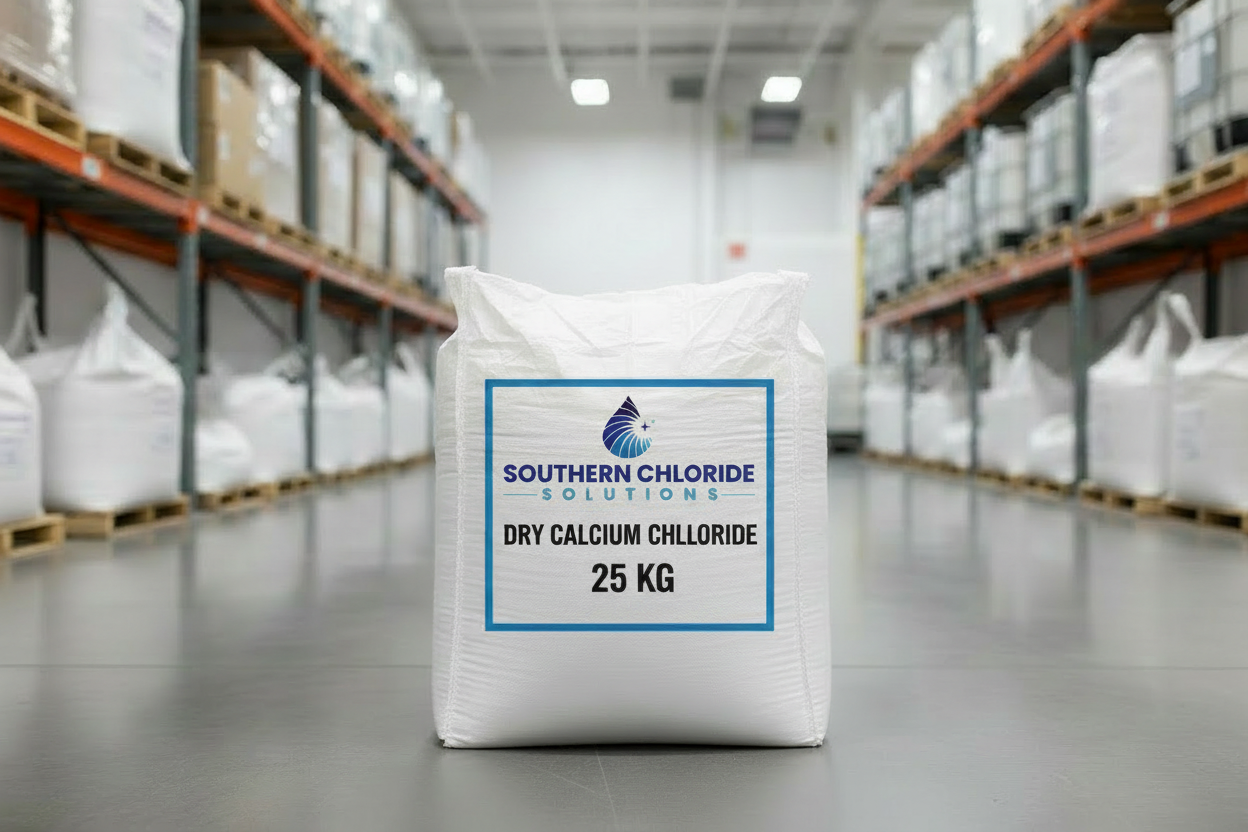 Dry Calcium Chloride 25 KG Bag - Smaller Scale
