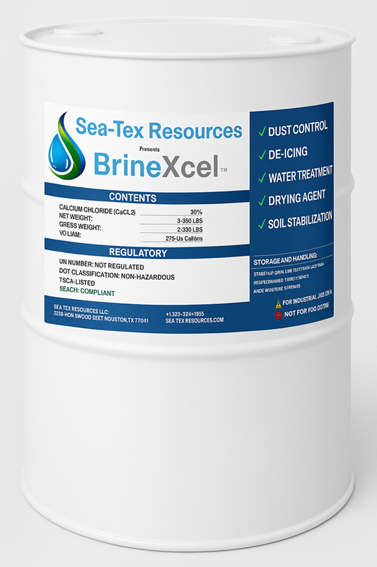 BrineXcel - 55 Gallon Drum Liquid Calcium Chloride Tech Grade